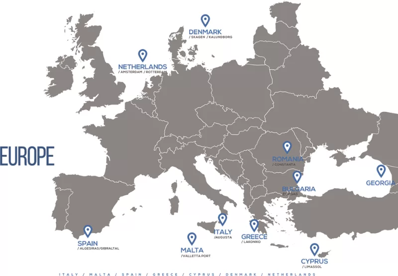 Europe map